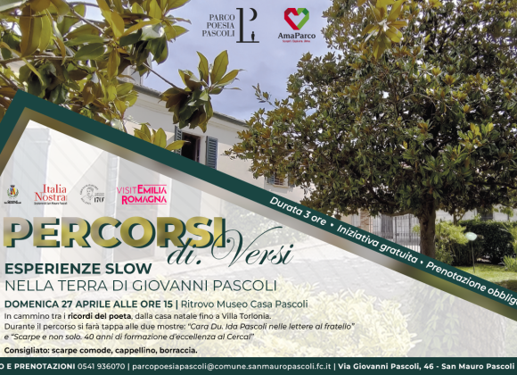 Percorsi di.Versi // Esperienze slow nella terra natale di Giovanni Pascoli Percorsi di.Versi // Esperienze slow nella terra natale di Giovanni Pascoli