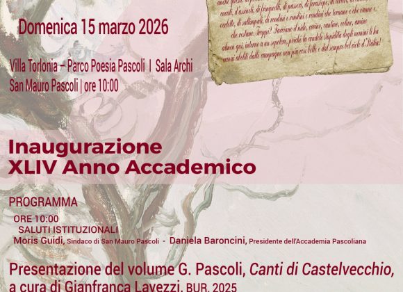 Presentazione del volume “Canti di Castelvecchio”, BUR